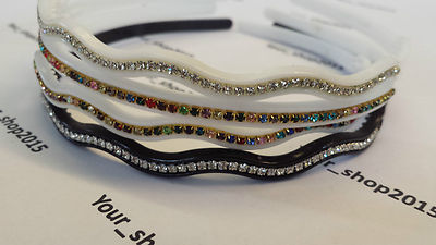 Wavey dotted ALICE BAND 2cm WIDE headband hair band 6 colours ON OFFER