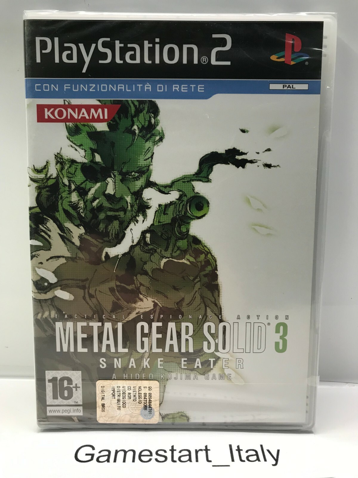 METAL GEAR SOLID 3 SNAKE EATER - SONY PS2 - NUOVO SIGILLATO PAL ITA VERSION