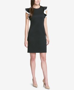 tommy hilfiger flutter sleeve dress