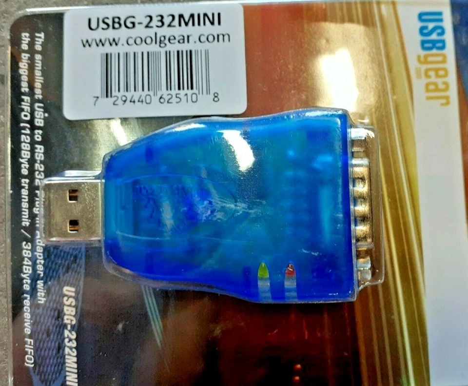 USBgear USB to RS232 Plug-in Adapter, USBG-232MINI - Image 2 of 2