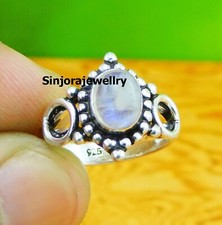 Rainbow Moonstone 925 sterling silver handmade Gift ring US size 5 to 13