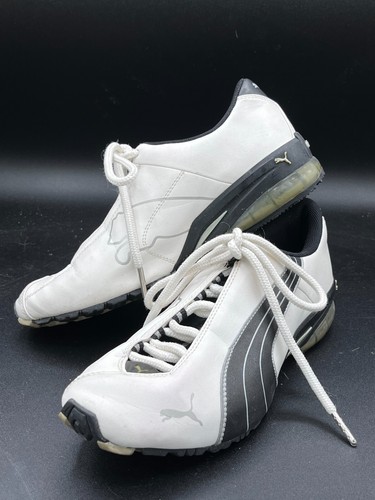 PUMA Cell Men’s Running Shoes Size 4.5 White/Black /Silver Lace-Up  [S2] - Picture 2 of 8
