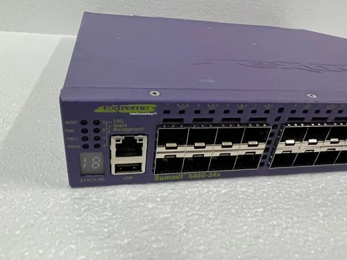 Extreme Networks X460-24X 24 Port Gigabit SFP Ethernet Switch Edge License - Picture 4 of 8