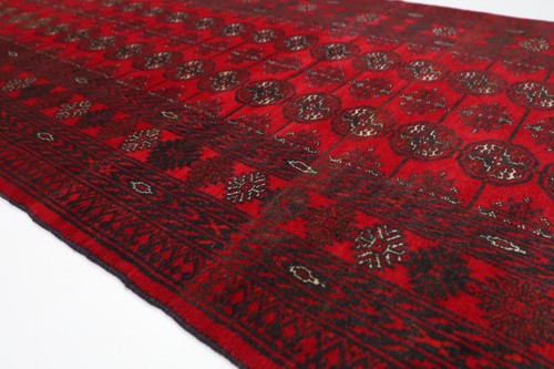 10 ft Hallway Tribal Bokhara Runner Rug Afghan Hand Knotted Wool Bedroom Rug - Picture 5 of 10