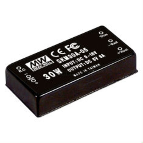 Meanwell SKM30C-05, Dc Dc-Wandler, 36-75V:+5V 6A 30W-image