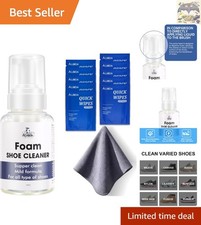 8.5 Oz Suede  Sneaker Cleaner Kit - Powerful Foam with Brush  Towel Included