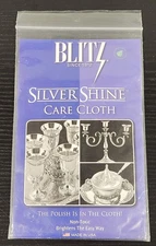 Blitz Silver Care Silver Polishing Cloth  Non-Toxic  Made in the USA