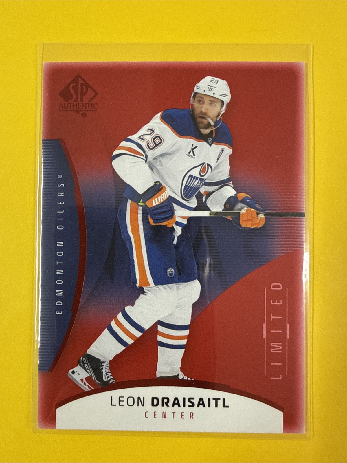 2025-26 UD SP Authentic Limited Red Leon Draisaitl #38