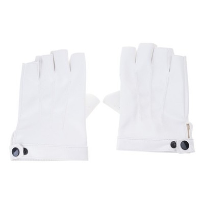 Sport Gloves Weightlifting Cycling Fingerless PU Leather Glove for Women Men