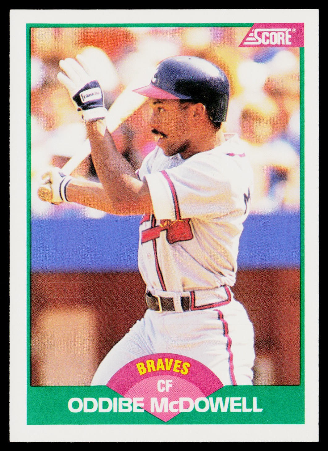 Oddibe McDowell 1989 Score Rookie & Traded #72T Atlanta Braves
