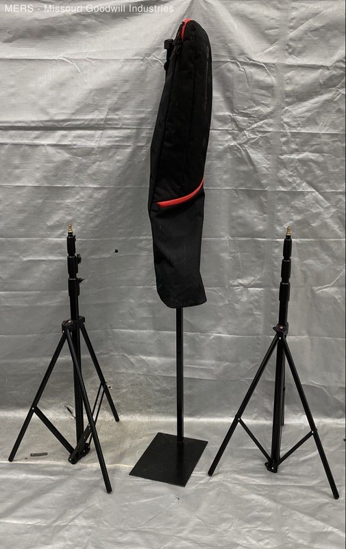 Manfrotto 1004BAC Master Light Stand Pair Air Cushioned Stackable With Bag