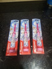 Lot of 3 Colgate Kids Battery Powered Toothbrush Extra Soft Bristles Unicorn