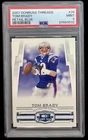 2007 donruss threads 26 tom brady; blue foil /350 color match PSA 9  **POP 6, 0^
