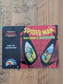 Spider-man Return of the Sinister Six NES (PAL-A) Complete in Box. Tested