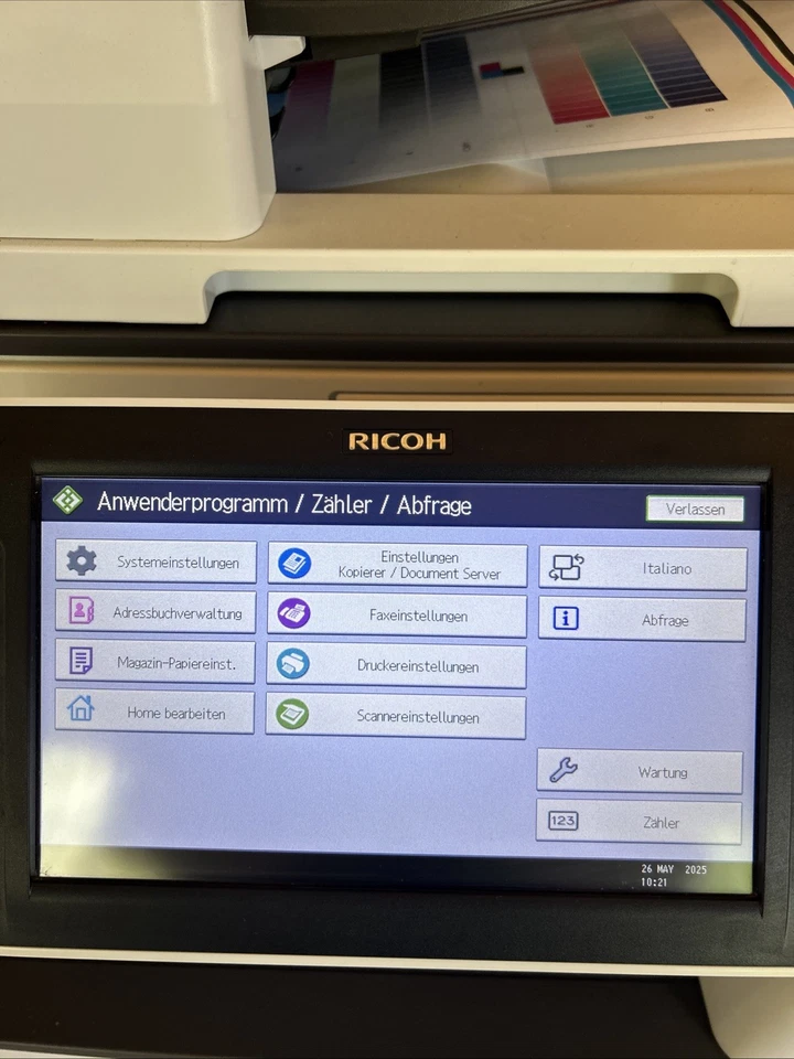 Ricoh MP C3003 Multifunktionsgerät A4-A3-A3+ Farblaserdrucker - Bild 4 von 4