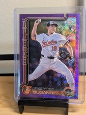 2025 Topps Chrome - Tomoyuki Sugano #166 Purple Refractor /250 (RC)