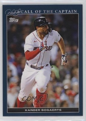 2022 Topps Derek Jeter Call of the Captain Navy Blue 7/175 Xander Bogaerts 0s62