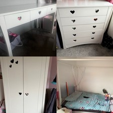 Girls Bedroom Furniture (Bed,Drawers,Dressing Table,wardrobe) Used