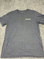GLOCK Gray Pistol American Flag Short Sleeve T-Shirt large patriotic 2A Pride.