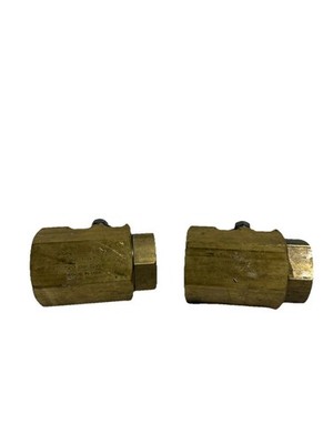 1  GEMINI Brass 86-1-RT-6 Ball Valve 720PSI CWP LOT OF 2 USED