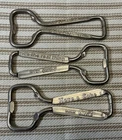 Vintage Trio of Coca-Cola and 7-Up Church Key Bottle Openers Embossed Metal
