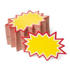Starburst Signs with Stickers 200pcs Price Tags for Garage, Estate, Yard Sa...