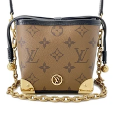 LOUIS VUITTON Noe Purse ・LV Bag Charm Monogram Reverse Canvas Noir M82885