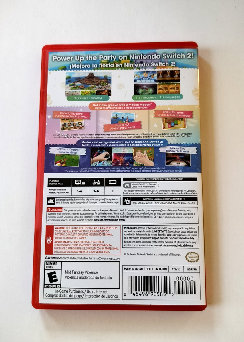 Original Box Case Nintendo Switch 2 for Super Mario Party Jamboree