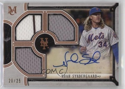 2018 Topps Museum Collection Copper 20/25 Noah Syndergaard #TRA-NS Auto e0h