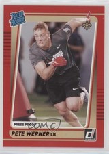 2021 Panini Donruss Rated Rookie Press Proof Red Pete Werner #322 4z8