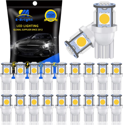 T10 194 Led Bulbs Pack Of 20 12V White Vehicle Light For Multiple Uses