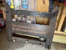 Antique Oak Clothes Hat Rack The Ornaments Of The House Are The Friends Who Freq