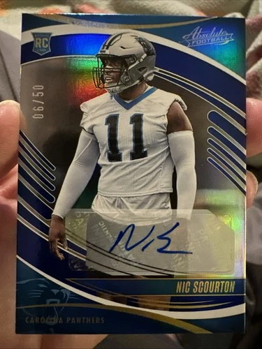 2025 Panini Absolute Nic Scourton Blue (RAW)