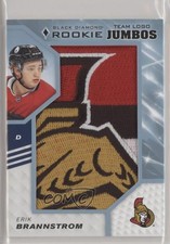2019-20 Upper Deck Black Diamond Rookie Team Logo Jumbos Erik Brannstrom aw2