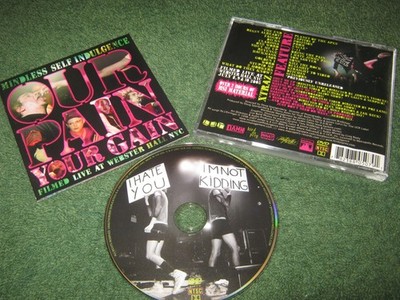 Mindless Self Indulgence - Our Pain Your Gain (DVD)