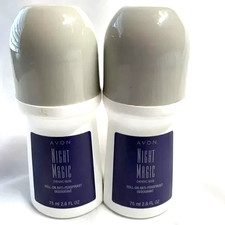 2 Avon Rollon Deodorant Night Magic 2.6 Oz Roller Ball New