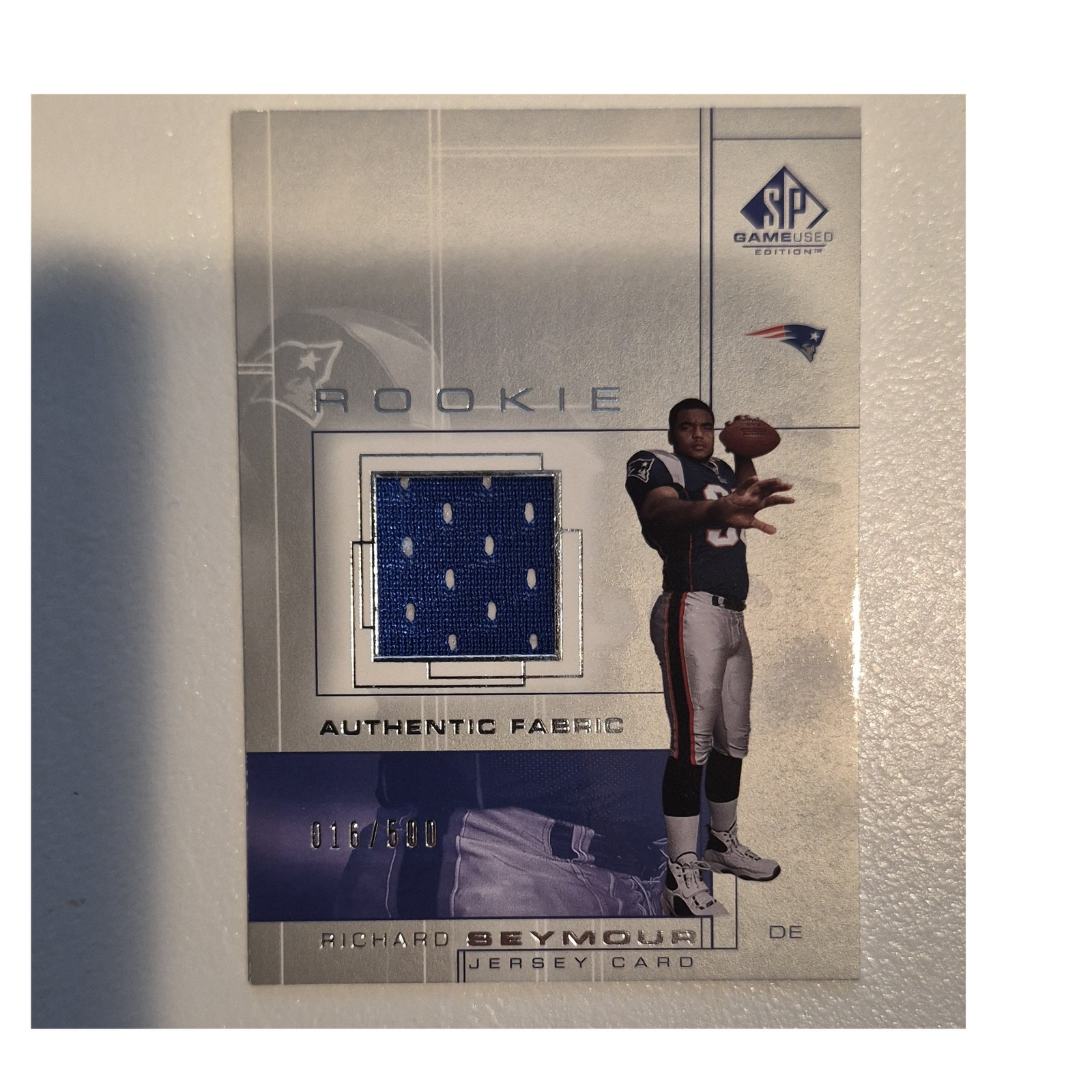 Richard Seymour SP Game Used SP Game-Used #119 Jersey