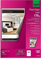 Sigel Foto Papier Din A4 170 G/Qm 2 Seitig Glossy Hochweiß 200 Blatt