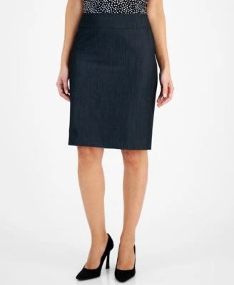 Anne Klein Womens Dressy Denim Back-Zip Navy 91308767320 6 RT $99.0