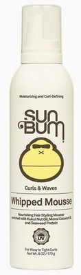 Sun Bum Curls & Waves Whipped Mousse Nourishing Hair Styling Mousse