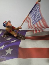 WW1 Toy Soldier W/ U.S. Flag
