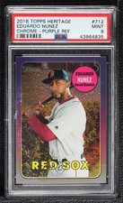 2018 Heritage High Number Hot Box Chrome Purple Refractor Eduardo Nunez 0d7h