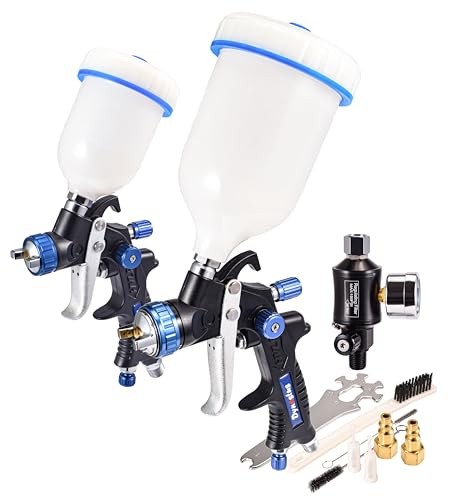 Pro Series Gravity Feed Composite HVLP Spray Gun for Detail Painting