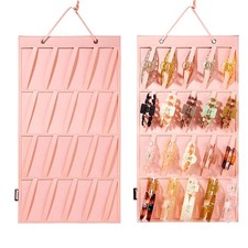 4 Layer Hanging Hair Claws Clip Storage Organizer For Women Girls Felt Headba A2
