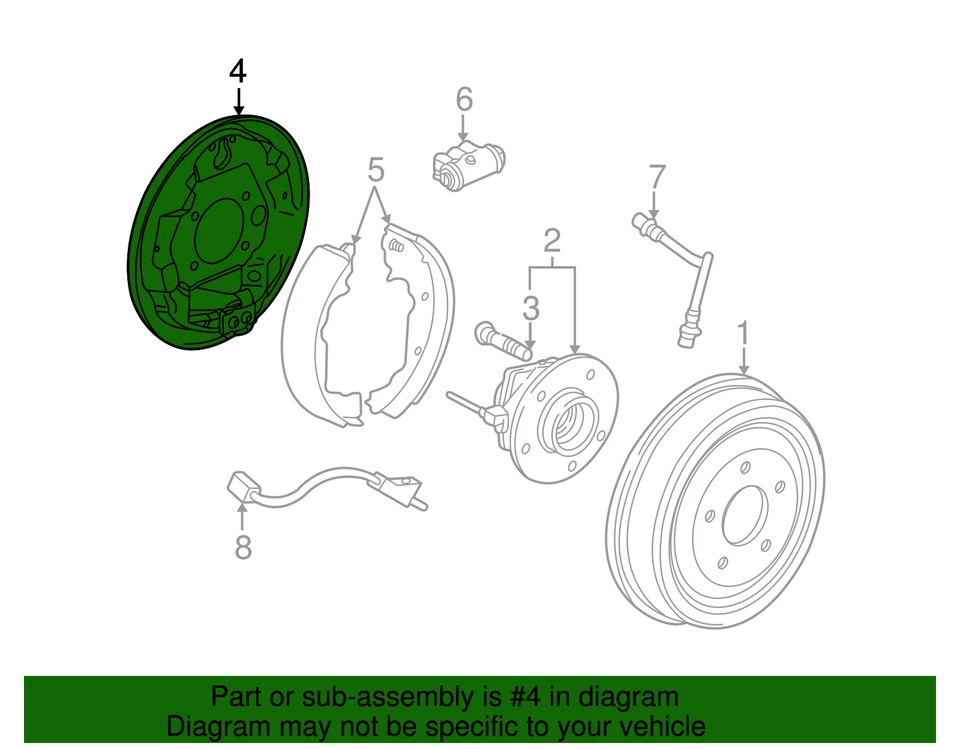 Placa de respaldo genuina GM 22676069 Foto 3 de 3