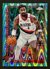 2025 TOPPS CHROME DEANDRE AYTON TRAILBLAZERS AQUA LAVA /199