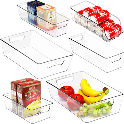 Simplehouseware Refrigerator Storage Organizer Bins, Assorted Set of 6