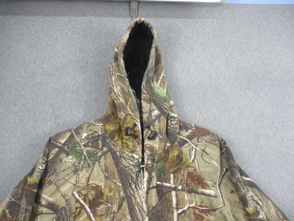 Chaqueta Realtree Para Hombre Grande RT AP Gris Camuflaje Con Capucha Exterior Abrigo de Caza Foto 2 de 4