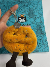 Jellycat Amuseable Pretzel Bag Charm – Plush Keychain NWT with Dust Bag 2025