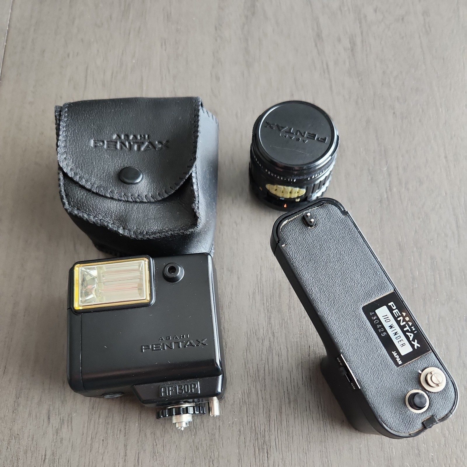 Lot of Pentax Flash, lens, winder Accessories & Lenses (AS-IS)